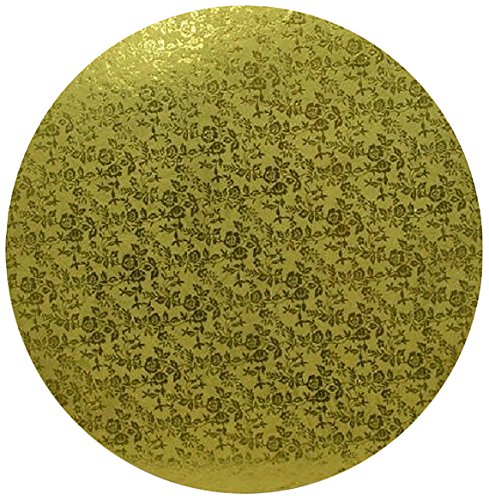 Oasis Supply Round Cake Drum, 18-Inch, Gold Foil