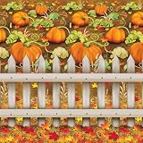 Beistle 1-Pack Decorative Pumpkin Patch Backdrop, 4-Feet by 30-Feet