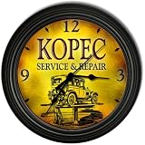 Kopec 's Garage Black Cascading Wall Clock