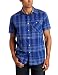 Nautica Men's Short Sleeve Open Plaid Shirt