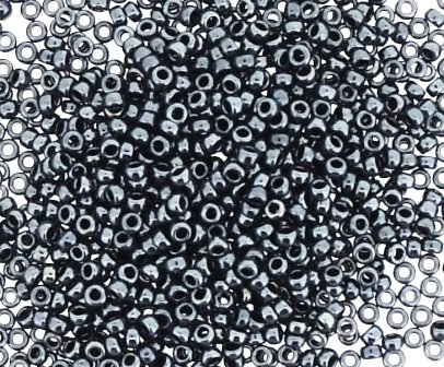Miyuki Round Seed Bead Size 15/0 8.2g Gunmetal Grey