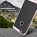 iPhone 7 Case, Kaptron Coated Leather Texture TPU Back with Coated Hard PC Bumper, Durable and Stylish Case for Apple iPhone 7 (2016) (Rose Gold)