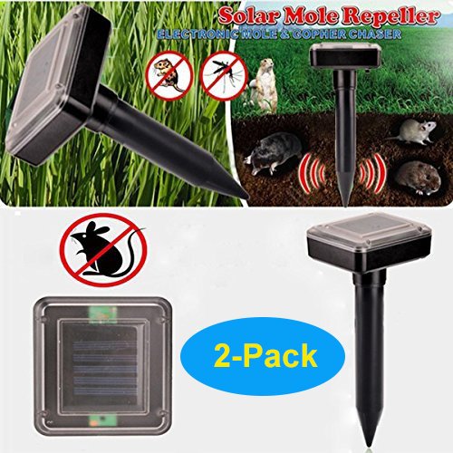Makergroup Solar Mole&Gopher Repeller Chaser Outdoor Unltrasonic Pest Repeller for Moles, Voles, Rates,Snakes,Pests and Rodents Repeller(2-Pack) Makergroup Solar Mole&Gopher Repeller Chaser Outdoor Unltrasonic Pest Repeller for Moles, Voles, Rates,Snakes,Pests and Rodents Repeller(2-Pack)