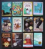 Newbery Medal/Honor Chapter Books: Set of 12 (On My Honor ~ My Father's Dragon ~ The Corn Grows Ripe ~ Abel's Island ~ Whipping Boy ~ Call It Courage ~ Mixed-Up Files of Mrs. Basil E. Frankweiler ~ Whittington ~ Dark Is Rising ~ Maniac Magee ~ Crispin The Cross of Lead ~ Moccasin Trail)
