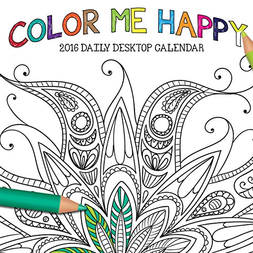 2016 Color Me Happy Daily Desktop Box Calendar