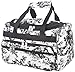 World Traveler Black Ivory Toile Duffle Bag 13-inch