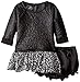 Pippa & Julie Baby Girls' Pleather and Sequins Dress