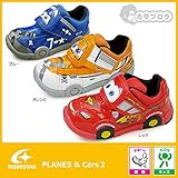 ノーブランド品 ディズニー プレーンズ カーズ スニーカー キッズ 靴 PLANES C1099 C1075 Cars 2E 16.0cm レッド