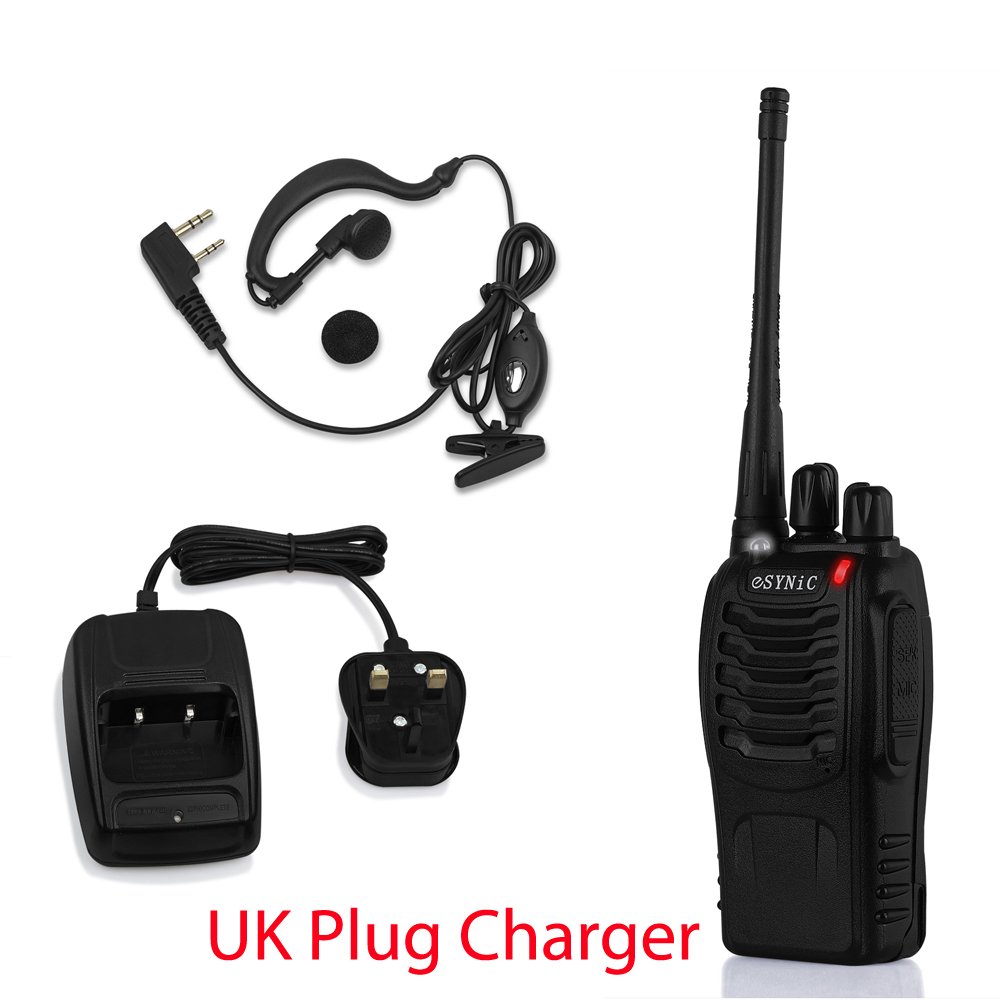 ESYNiC TL066 2 pcs Long Range TwoWay Radio UHF 400470MHz Walkie Talkie