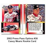 Casey Mears 2002 Press Pass Optima Rookie Card
