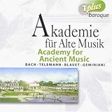 Academy for Ancient Music Plays Bach, Telemann, Blavet, Geminiani