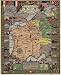Vintage Amazing World War One American Expeditionary Force Military Historical Map Poster