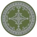 Asprey Court Rug- Peridot Antique(7'7" Round)