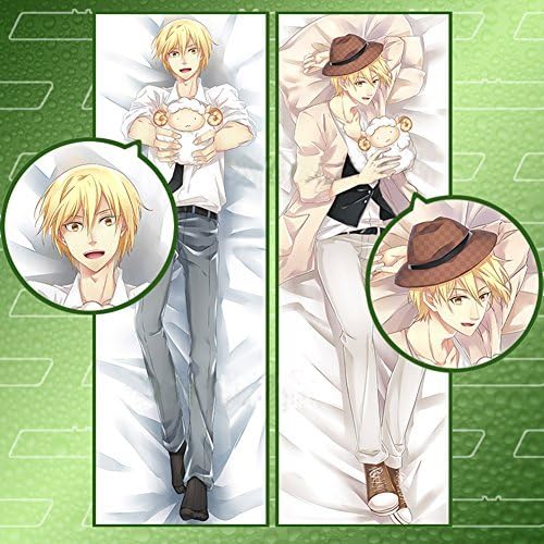 Hmlover Body Pillow Cover High Quality Printed Japanese Anime Pillow Case + Insert, Kuroko no Basket Aomine Daiki
