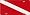 Dive Flag Plastic License Plate ( Style: Dive Flag (AU0102) )