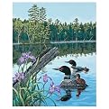 Paint by Number Kit - Loons and Irises (16x20")