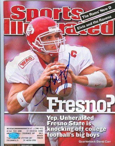 David Carr Autographed/Hand Signed Sports Illustrated Magazine (Fresno St.)