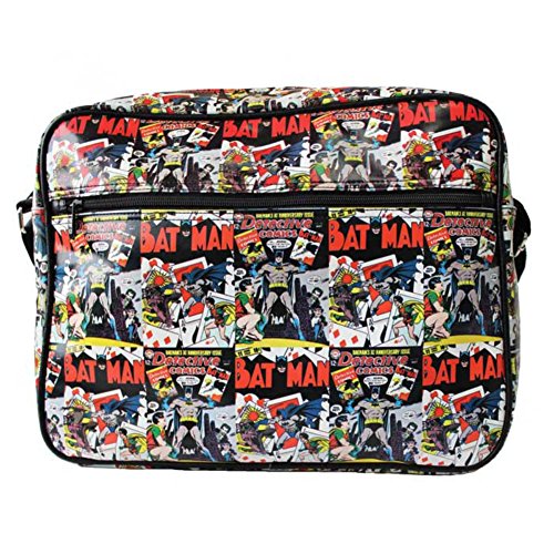 Official Batman Comic Book Strip Print Messenger Shoulder Bag