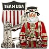 London 2012 Team USA Tower Bridge / Beefeater Pin