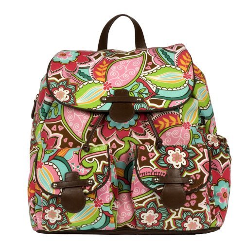 OiOi Pink Floral Backpack Diaper Bag - New!
