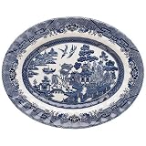ChurchillChinaRoyalWessexBlueWillow12-InchOvalPlatter