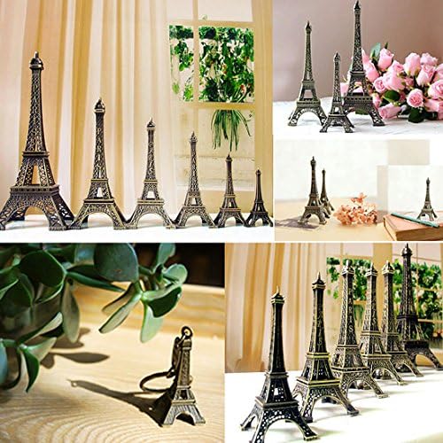 Metal Paris Eiffel Tower Model Craft Art Statue Model French Souvenir Decoration Gift (25CM(10*10cm))