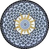 IMAGE OF Marble Mosaic Stone Medallion Stone Pool Floor, 40