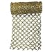 30' x 12" Commercial Length Extra Wide Wired Mesh Gold Tinsel Garland Ribbon