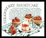 Strawberry Shortcake Shh Secret Recipe Black Wood-Mounted Art Poster Print - 20