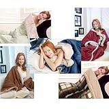 Cannon 3 in 1 Plaid MicroPlush Softie Wrap with Sleeves