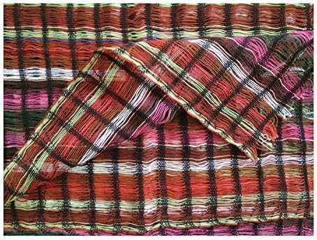 Sheer Earthtone,handwoven Lightweight Cotton, Net Weave, Headwrapping Hair Scarf