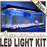 6' ft Blue Aquarium Reef 455nm Blue Remote Controlled LED Strip Lighting SMD3528 Wall Plug - Main Lighting, Sub Lighting, Fresh Water Tanks, Salt Water Tanks LED Reading Light Strip Night Light Lamp Bulb Accent Lights SMD3528 Water Resistant 3528 SMD Flexible DIY 110V-220V