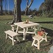 Rustic Natural Cedar Log Straight Bench - 36