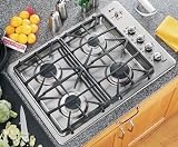 GE Profile : 30 inch Built-In Gas Cooktop BLACK