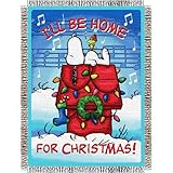 Peanuts Home For the Holidays Triple Woven Jacquard Throw (48"x60")