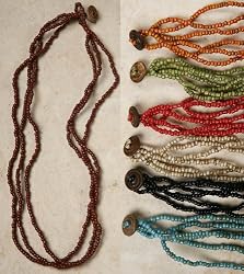 Beaded Necklaces, Indonesian - 7 Color Choices