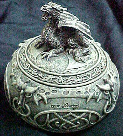 Wicked Dragon Jewelry Trinket Box Valet Medievel