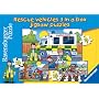 Ravensburger Puzzle 3 in a Box 15, 20 and 25 Pieces Rescue Vehicles