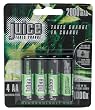 Juice Rechargeable NiMH Batteries, Size AA, 4-Count Packages (Pack of 2)