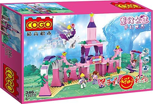 Enpi Girl's Dream Magical Castle 346 Piece ABS Plastic Toys