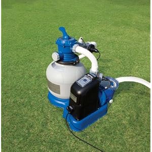 INTEX 1600 GPH Saltwater System & Sand Filter Pump Set