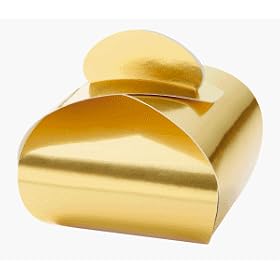 Ghirardelli Chocolate Gold Origami Favor Box