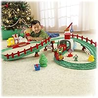 GeoTrax North Pole Express Christmas Train Playset