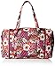 Vera Bradley Women's Cotton Large Travel Duffel Bag, Rosewood, One Size