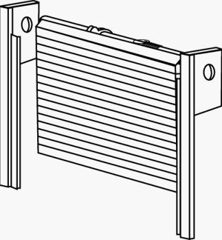 Omega National Products Tambour Door & Track Sets Frameless 15