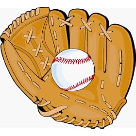 Baseball Glove and Ball Car Magnet