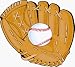 Baseball Glove and Ball Car Magnet