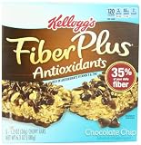 FiberPlus Antioxidant Bars, Chocolate Chip, 5-Count Bars (Pack of 12)