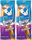 Purina Busy Rollhide Chew Treat - For Large Dogs - 2 Count Treats Per Package - Net Wt. 6 OZ (170 g) Per Package - Pack of 2
