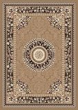 Home Dynamix Optimum 11023-151 Gold 7-Feet 10-Inch by 7-Feet 10-Inch Round Transitional Area Rug